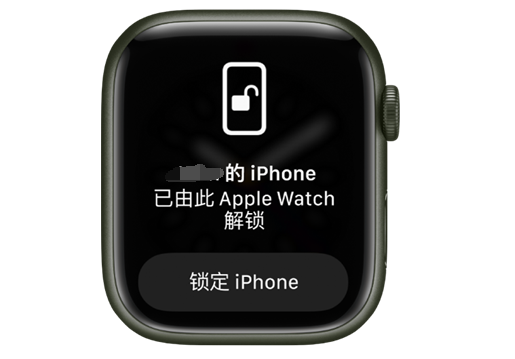 富民苹果手机维修分享用 AppleWatch 解锁配备面容 ID 的 iPhone方法 