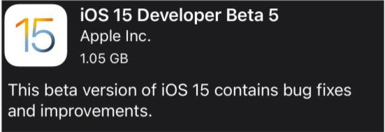 富民苹果手机维修分享如何升级到iOS15.0 beta5 